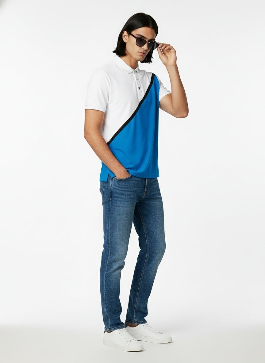 AI-generated fashion photo 3 4 angle angle