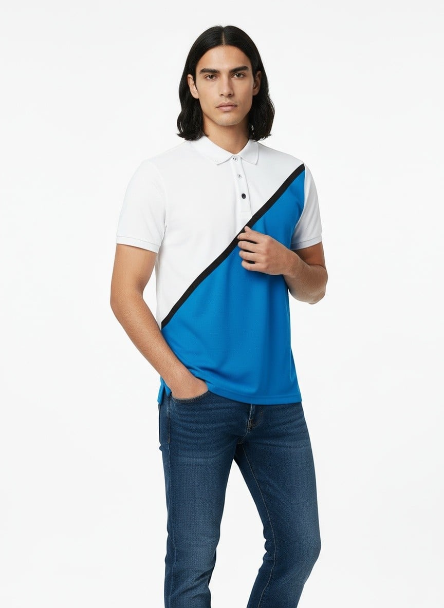 AI-generated fashion photo close up angle