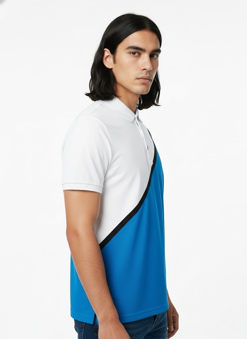 AI-generated fashion photo side profile garment focus angle