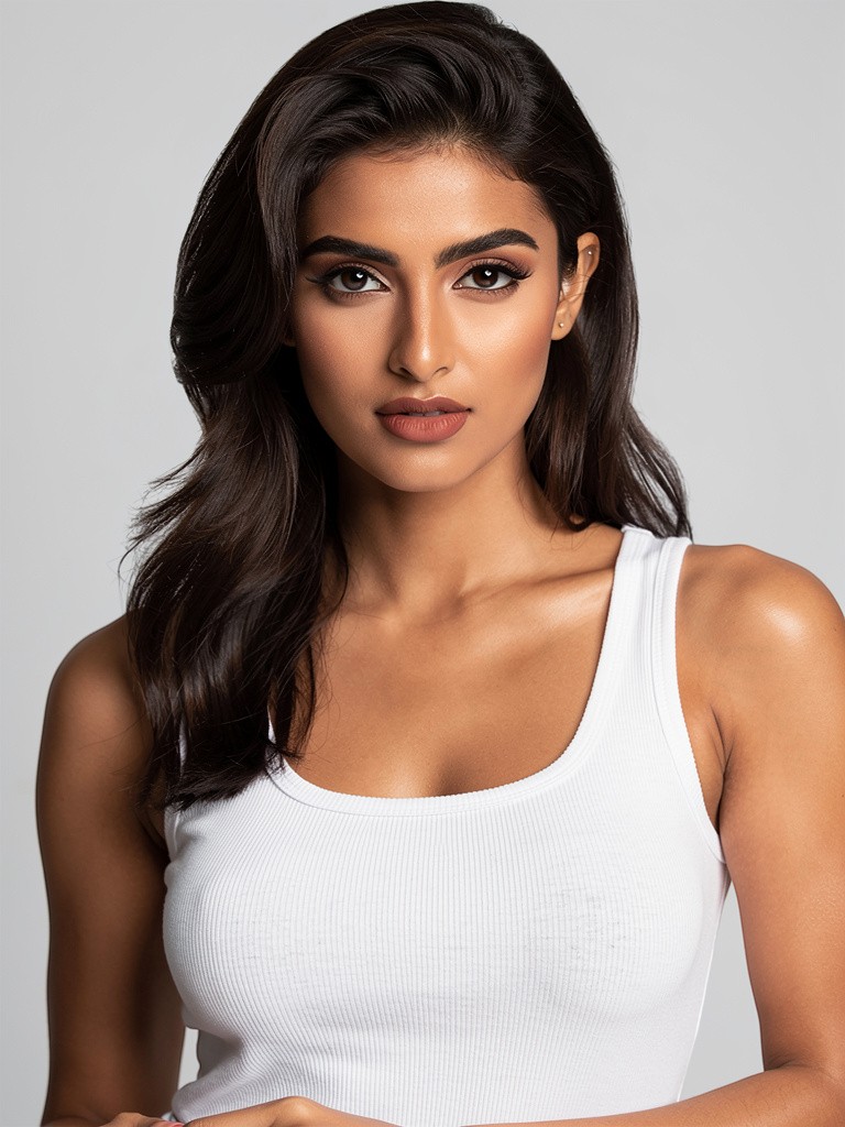 AI fashion model Yumi - diverse virtual model for product photography