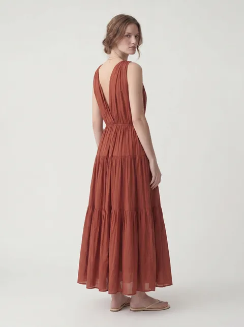 AI-generated on-model fashion photo angle 4 from flat lay input